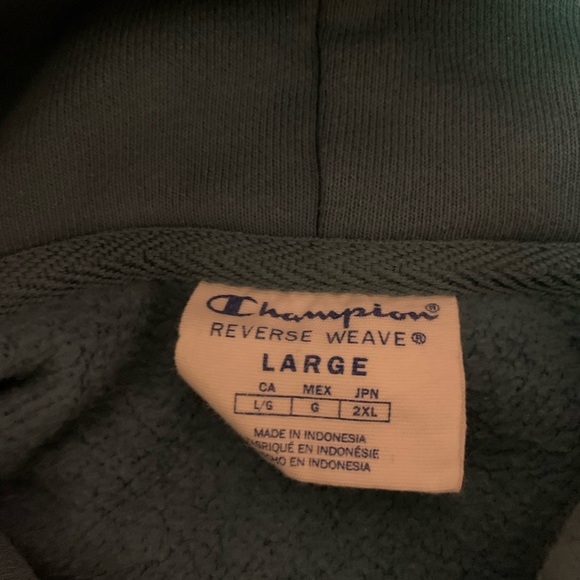 Aqua Urban Outfitters Champion Hoodie Unisex - Picture 2 of 2